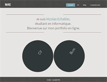 Tablet Screenshot of nicolasechallier.com